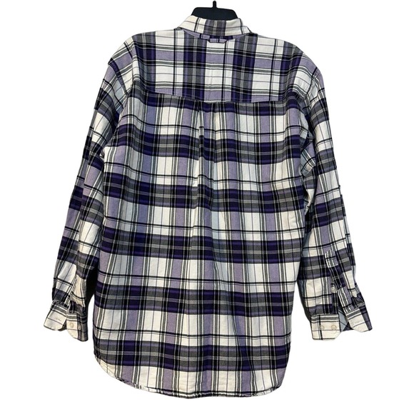 Roper Cowboy Western Plaid Button Down Shirt Men's Large - Picture 5 of 6